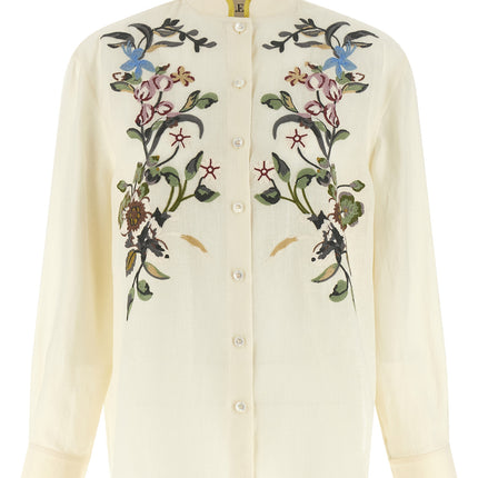 Valentino Garavani Beige Linen Blouse