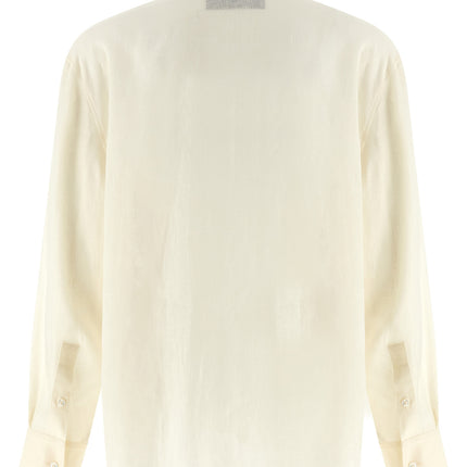 Valentino Garavani Beige Linen Blouse