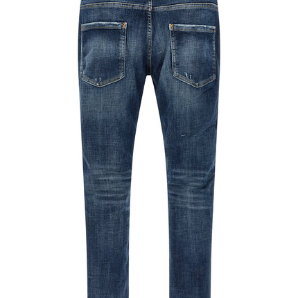 Dsquared² Blue Cotton Jeans Denim