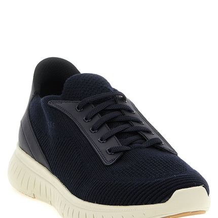 Hugo Boss Blue Cowhide Athletic Sneakers