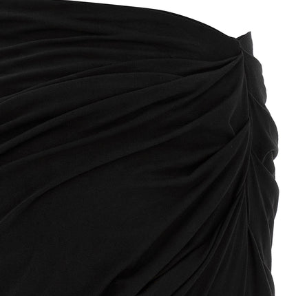 Entire Studios Black Viscose Mini Skirt