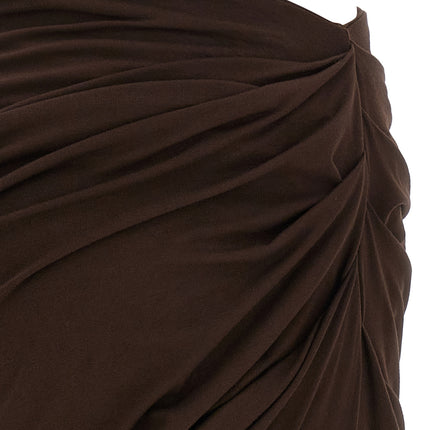 Entire Studios Brown Viscose Mini Skirt