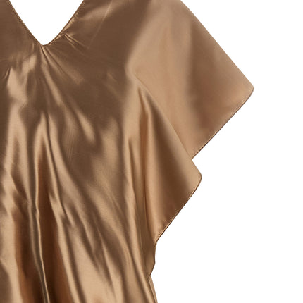 Fabiana Filippi Beige Viscose Midi Dress