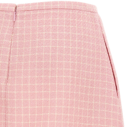 Versace Multicolor Virgin Wool Long Skirt