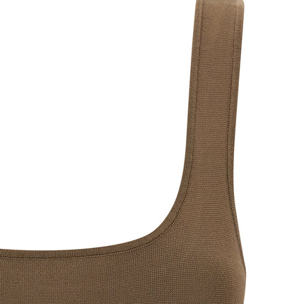 Entire Studios Brown Viscose Sleeveles T-Shirt