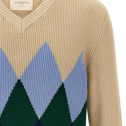 Ballantyne Beige Cotton Cardigan