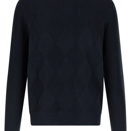 Ballantyne Blue Cotton Cardigan