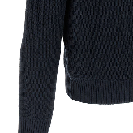 Ballantyne Blue Cotton Cardigan