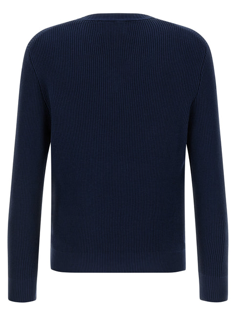 Ballantyne Blue Cotton Cardigan