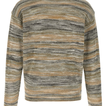Roberto Collina Gray Linen Cardigan