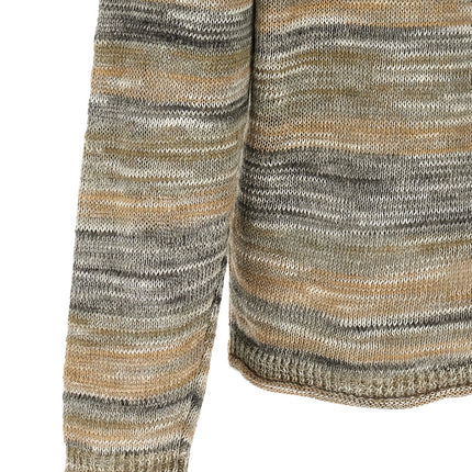 Roberto Collina Gray Linen Cardigan