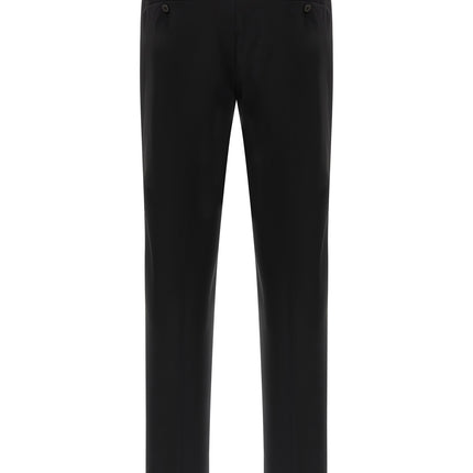 Incotex Black Virgin Wool Casual Pants
