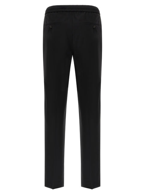 Incotex Black Virgin Wool Casual Pants