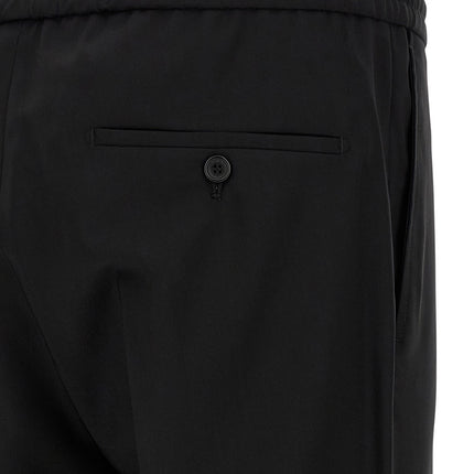 Incotex Black Virgin Wool Casual Pants