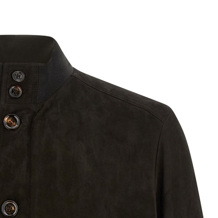 MooRER Brown Lamb Leather Leather Jacket