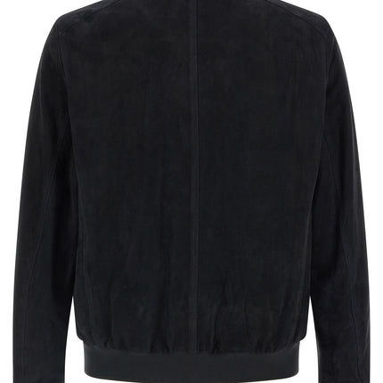 MooRER Blue Lamb Leather Leather Jacket