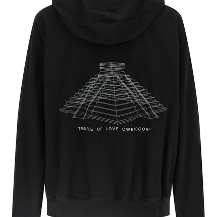 Rick Owens Black Cotton Sweatshirt