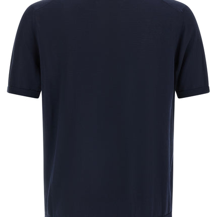 Roberto Collina Blue Cotton Cardigan
