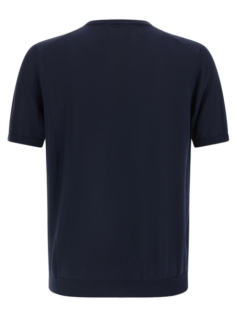 Roberto Collina Blue Cotton Cardigan