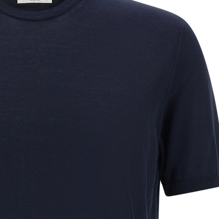 Roberto Collina Blue Cotton Cardigan