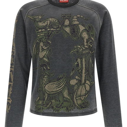 Diesel Gray Cotton Sportswear