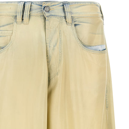 Diesel Beige Lyocell Jeans Denim