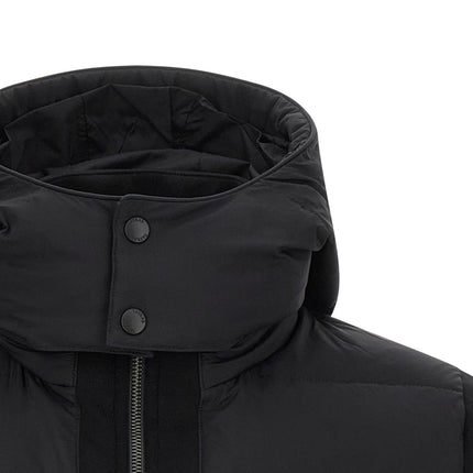 Tatras Black Nylon Full-Length Jacket