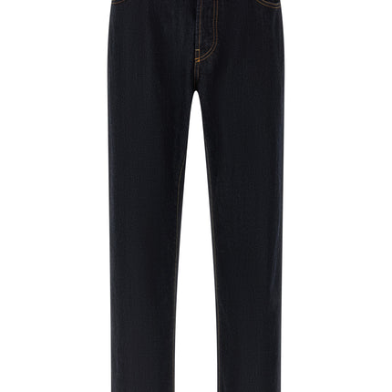 Department 5 Blue Cotton Straight-Leg Jeans