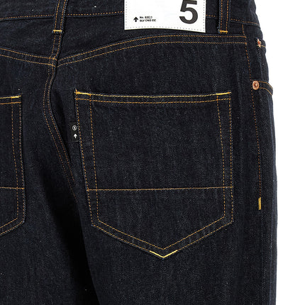 Department 5 Blue Cotton Straight-Leg Jeans