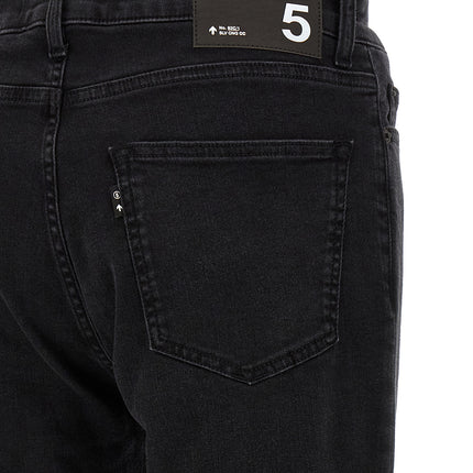 Department 5 Black Cotton Cropped Jeans