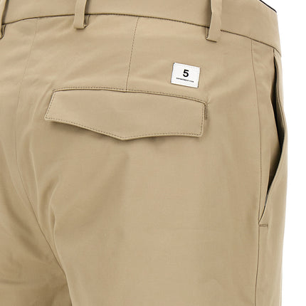 Department 5 Beige Cotton Cropped Pants