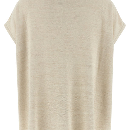 Fabiana Filippi Gold Cotton Cardigan