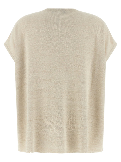 Fabiana Filippi Gold Cotton Cardigan