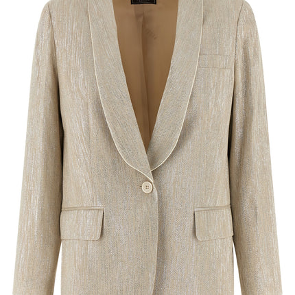 Peserico Beige Viscose Blazer