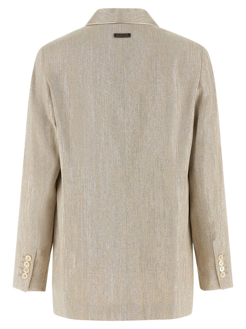 Peserico Beige Viscose Blazer