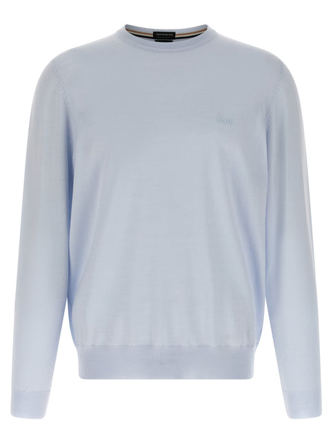 Hugo Boss Blue Virgin Wool Cardigan