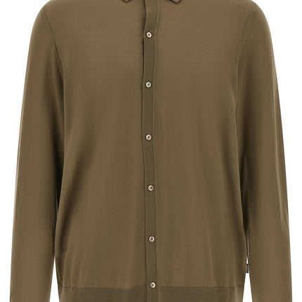 Hugo Boss Bicolor Virgin Wool Polo Shirt