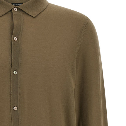 Hugo Boss Bicolor Virgin Wool Polo Shirt