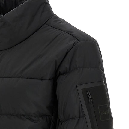 Hugo Boss Black Polyester Full-Length Jacket