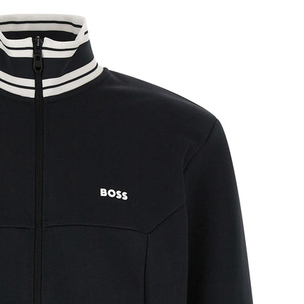 Hugo Boss Blue Cotton Sweatshirt