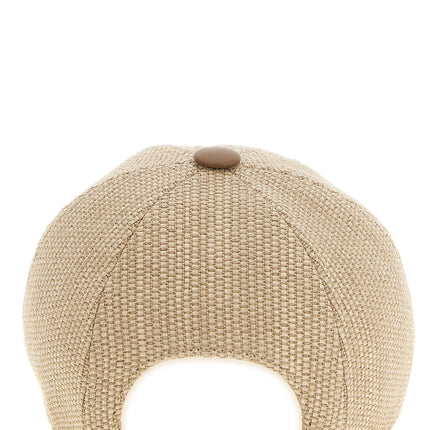 Max Mara Beige Cotton Cap (Baseball Hat)