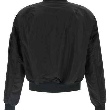 Entire Studios Black Nylon Bomber