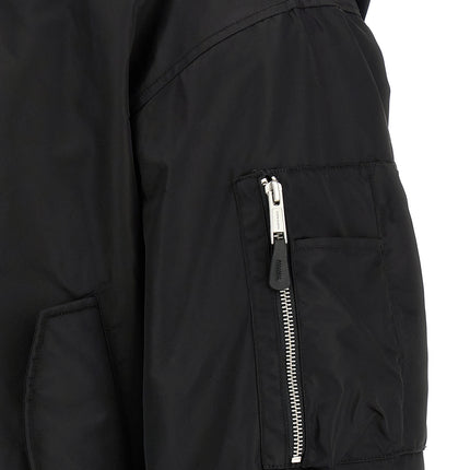 Entire Studios Black Nylon Bomber