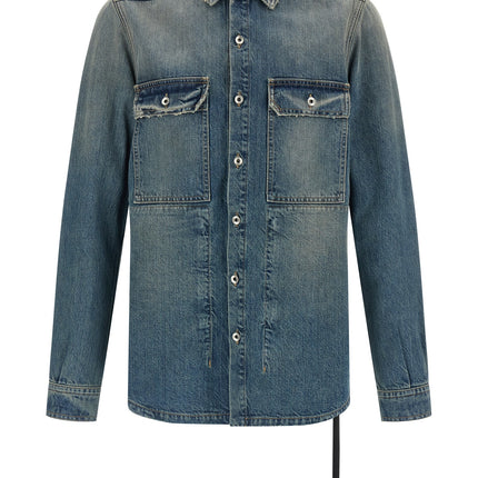 DRKSHDW Blue Cotton Denim Jacket