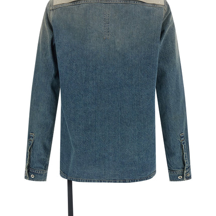 DRKSHDW Blue Cotton Denim Jacket