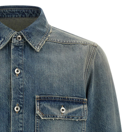 DRKSHDW Blue Cotton Denim Jacket
