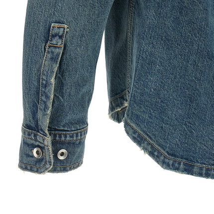 DRKSHDW Blue Cotton Denim Jacket