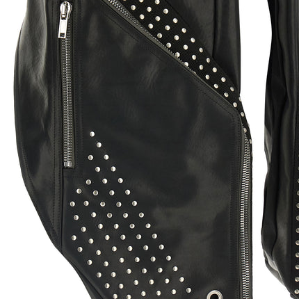 Rick Owens Black Bull Skin Sleeveless Jacket