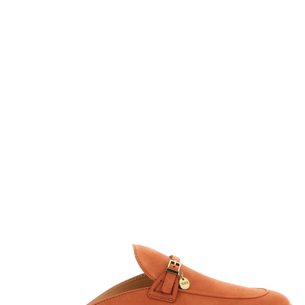 Tod's Orange Calfskin Mules