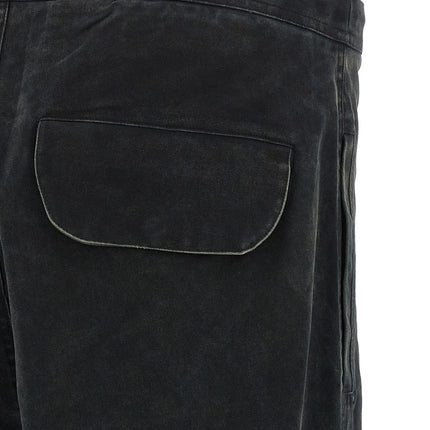 Entire Studios Black Cotton Cargo Pants